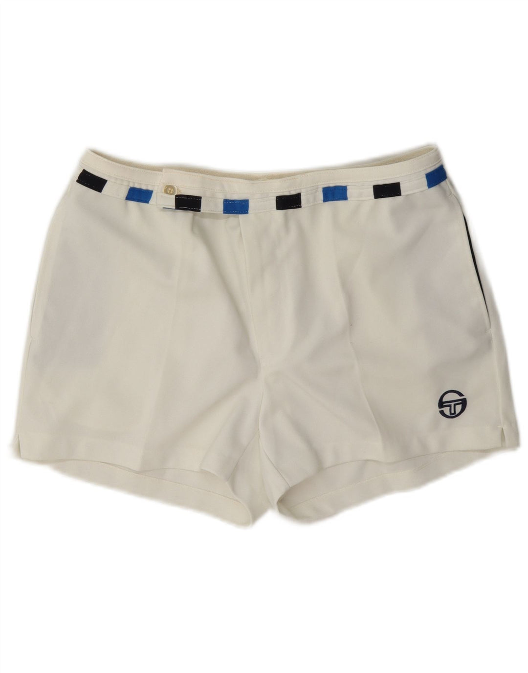 Shorts Chino feminino Sergio Tacchini IT 52 2XL W36 branco colorblock