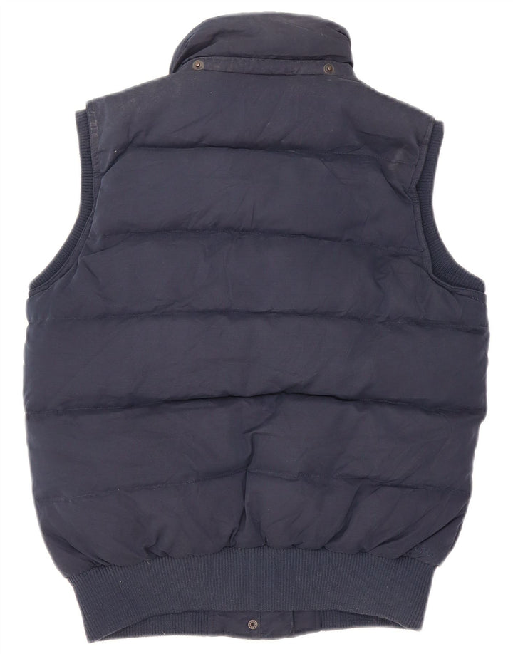 Colete acolchoado Sherpa feminino Fat Face UK 12 poliéster azul marinho médio