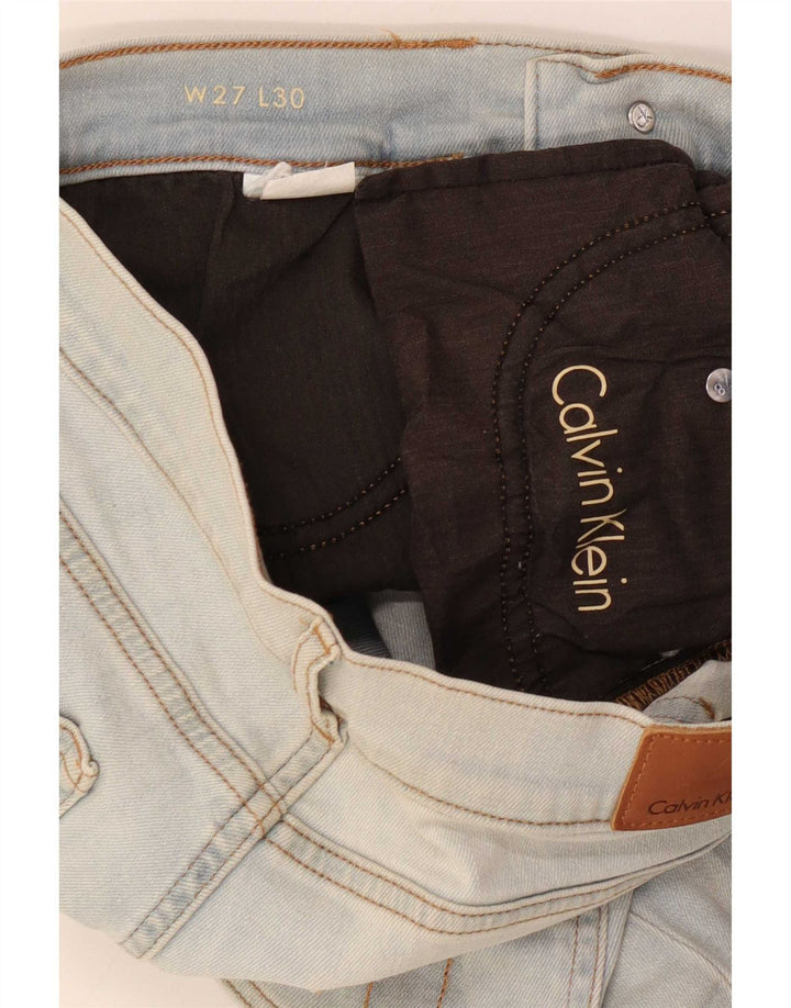 Calvin Klein Calça Jeans Feminina Slim W27 L26 Azul