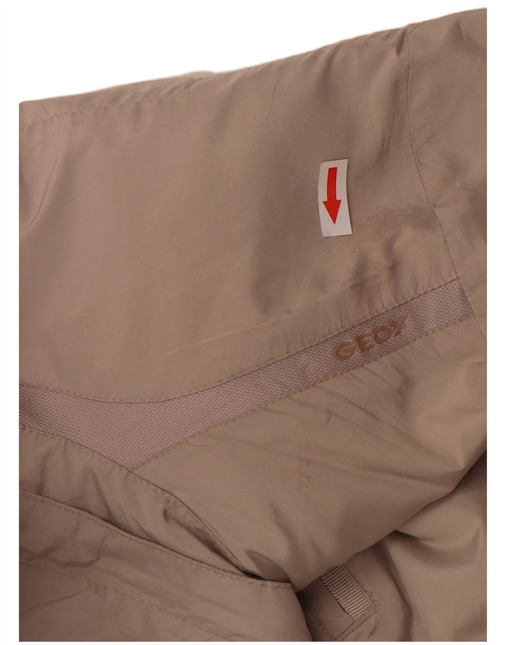 Jaqueta Geox Feminina Respira Utility UK 14 Grande Poliéster Bege