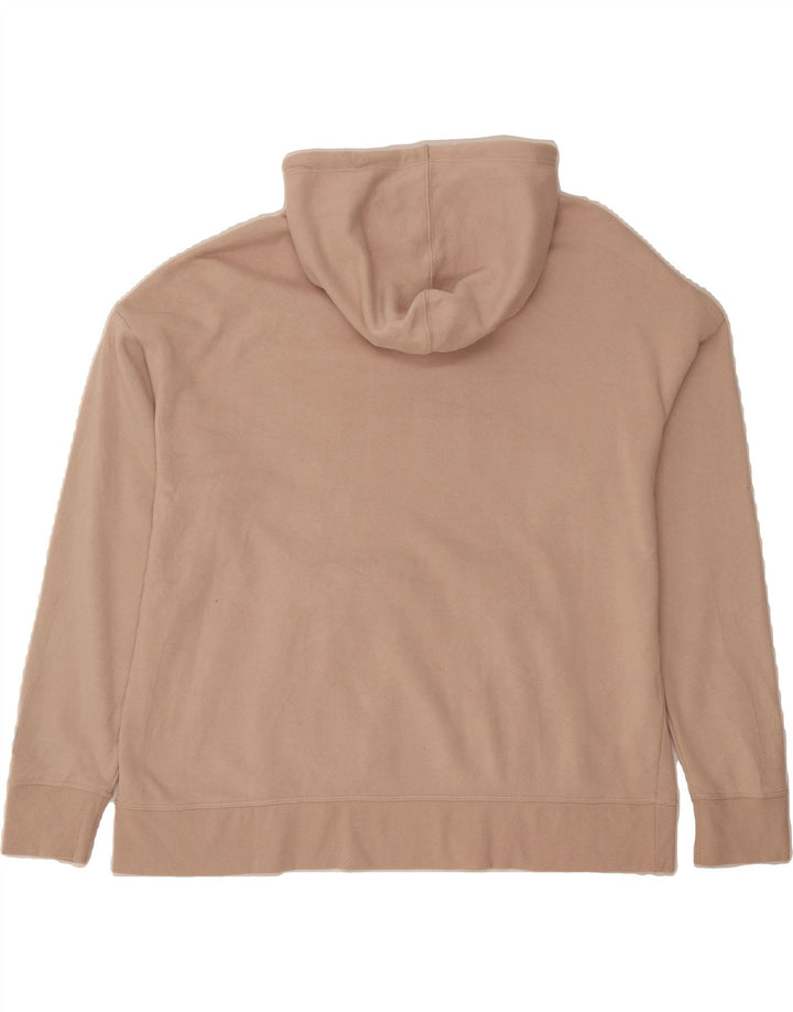 REEBOK Womens Graphic Hoodie Jumper UK 18 XL Beige Vintage Reebok and Second-Hand Reebok from Messina Hembry 