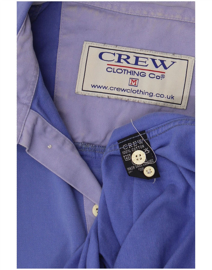 Camisa pulôver masculina Crew Clothing algodão azul médio