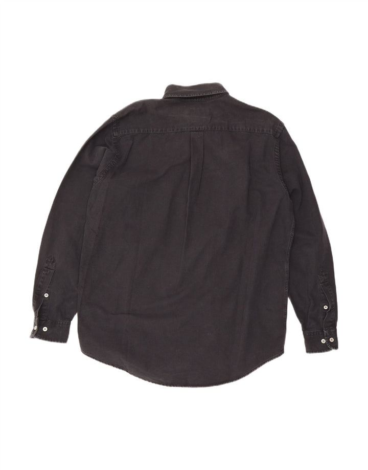 Camisa masculina MURPHY & NYE grande de algodão preto