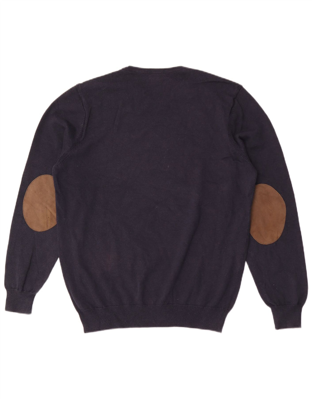 Suéter masculino Massimo Dutti com gola redonda XL azul marinho algodão