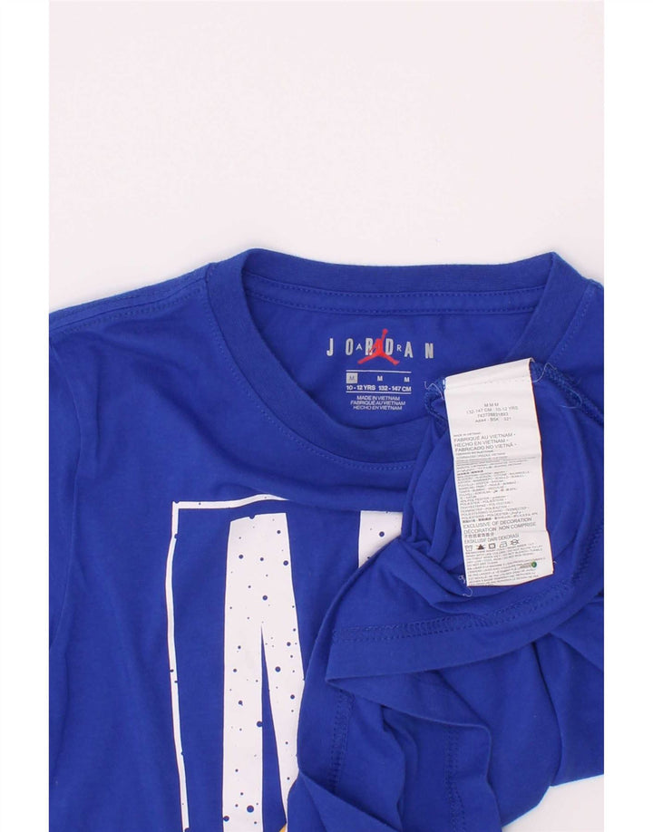Camiseta Jordan Boys Graphic Top 10-11 Anos Médio Algodão Azul