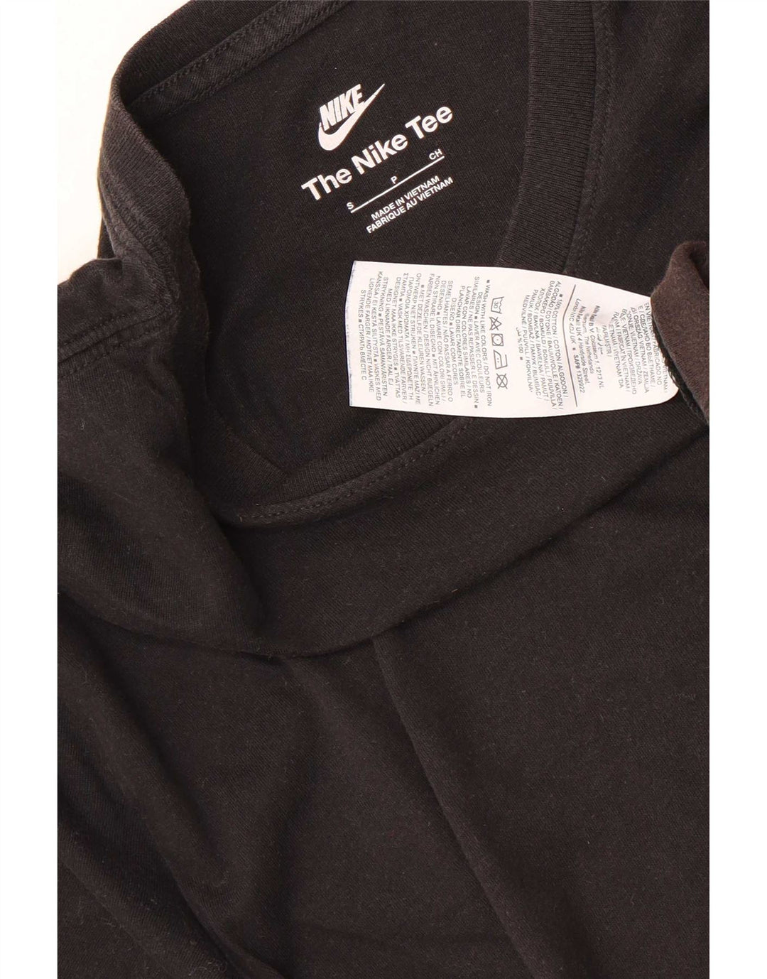 Camiseta masculina Nike Top pequeno algodão preto