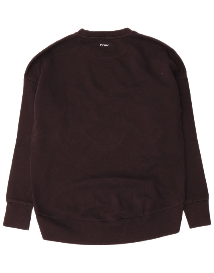 Iceberg feminino rosa pantera gráfico moletom jumper IT 40 pequeno preto
