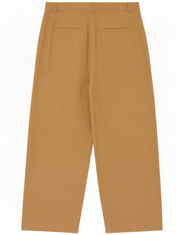 Zara Calça Chino Feminina Cintura Alta Perna Larga XS W24 L27 Bege