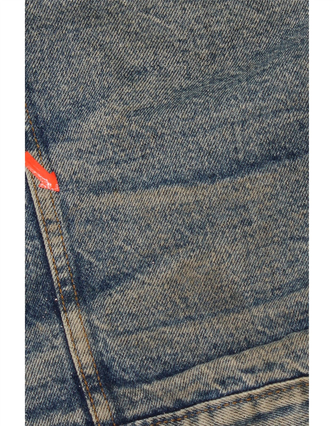 Jaqueta jeans masculina Levi's UK 42 XL azul algodão