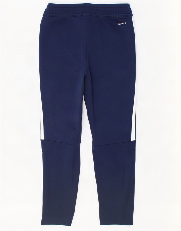 Calças de treino Adidas Boys Climalite 5-6 anos azul marinho poliéster