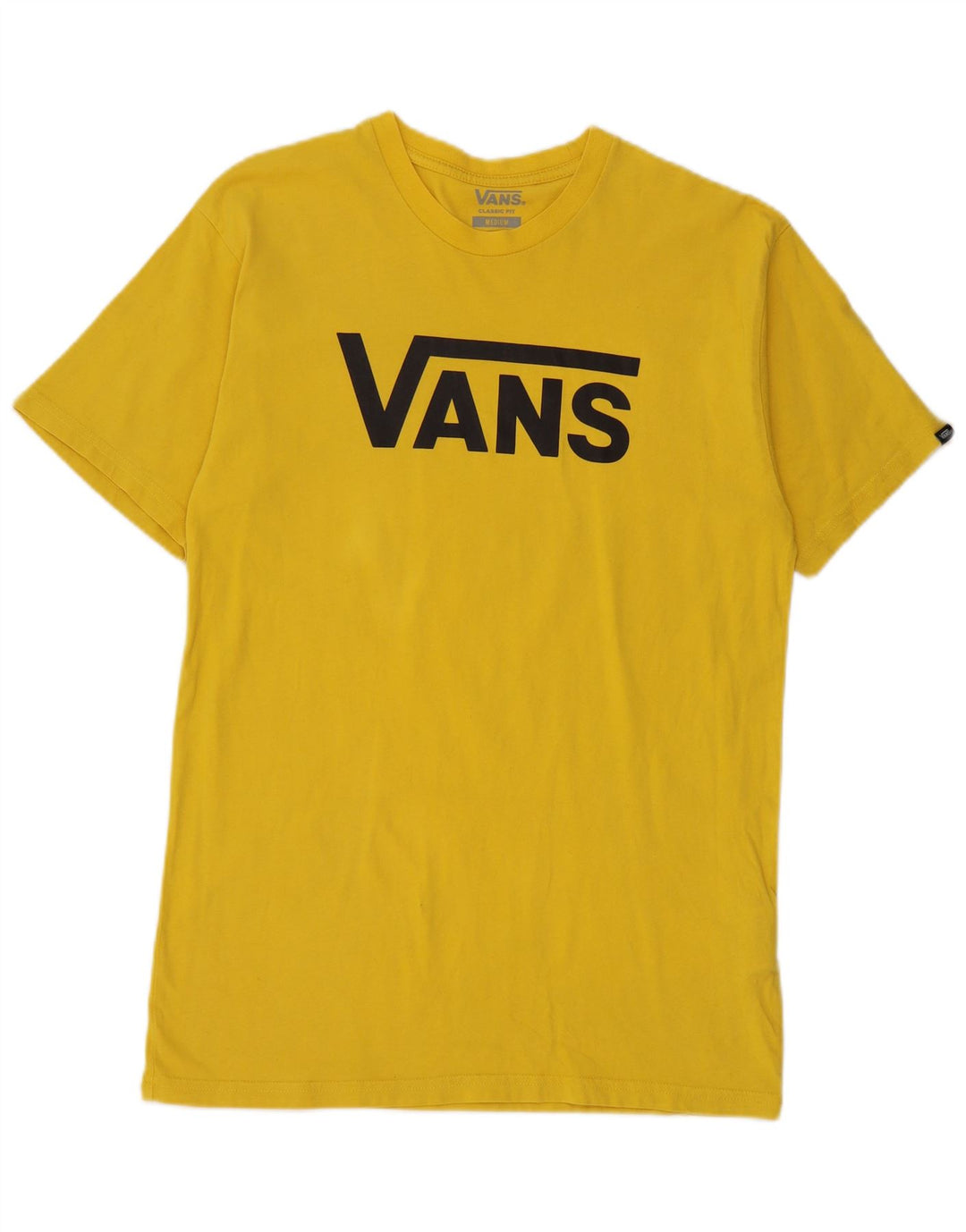 Camiseta Vans Masculina Classic Fit Graphic Top Médio Algodão Amarelo