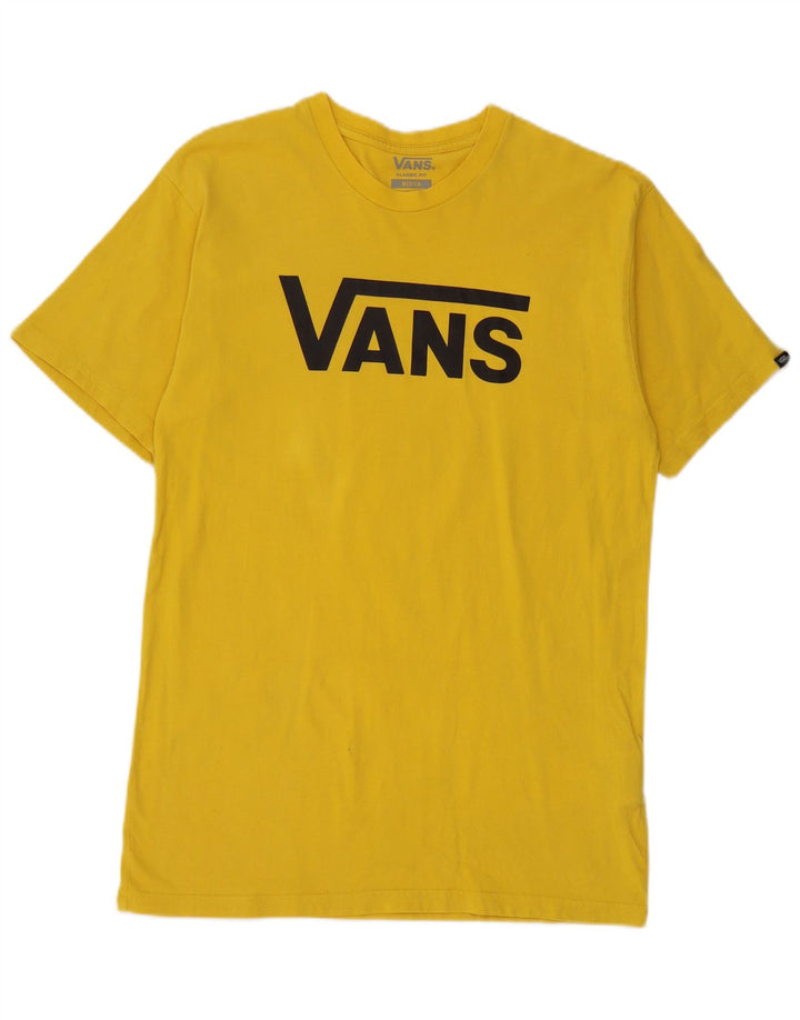 Camiseta Vans Masculina Classic Fit Graphic Top Médio Algodão Amarelo