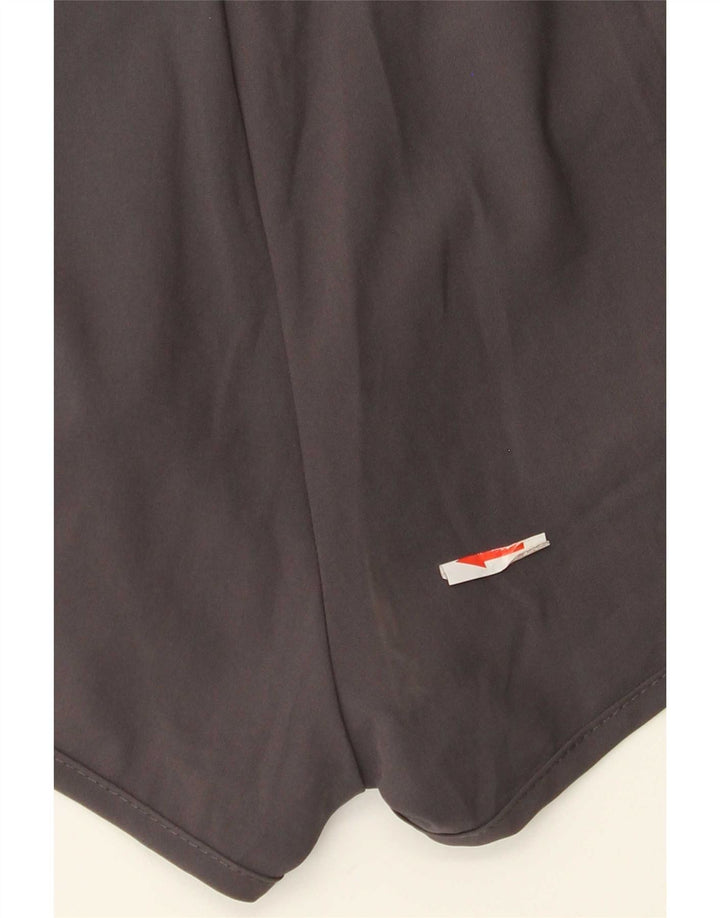 Shorts esportivos gráficos femininos Kappa UK 6 XS cinza poliéster