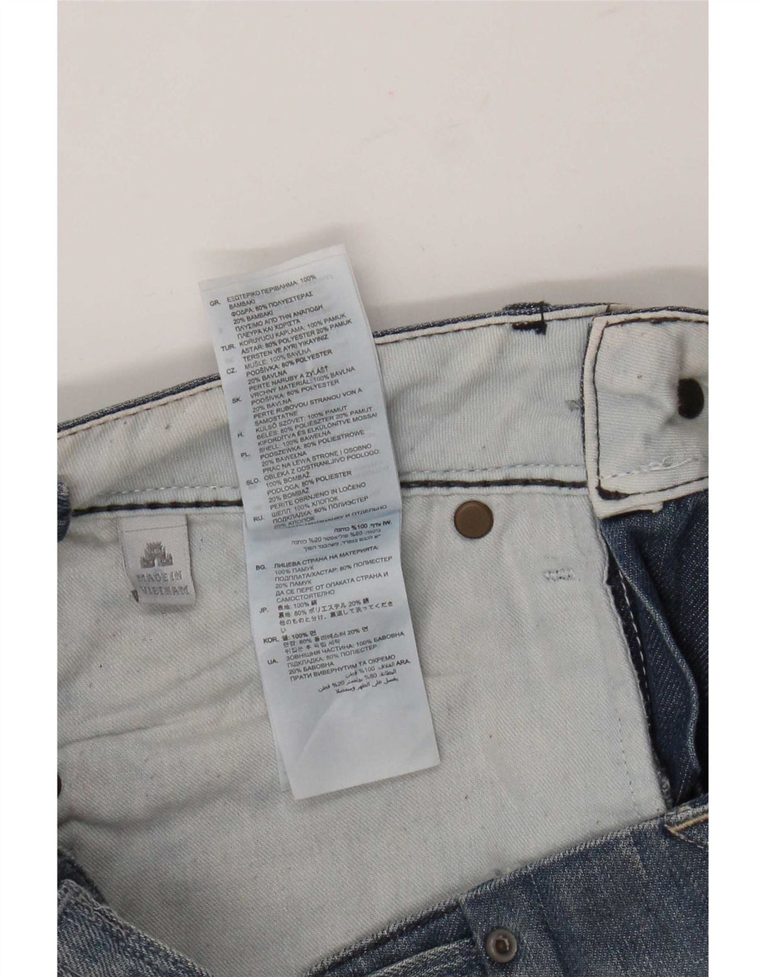 Saia jeans feminina G-Star W26 pequeno algodão azul
