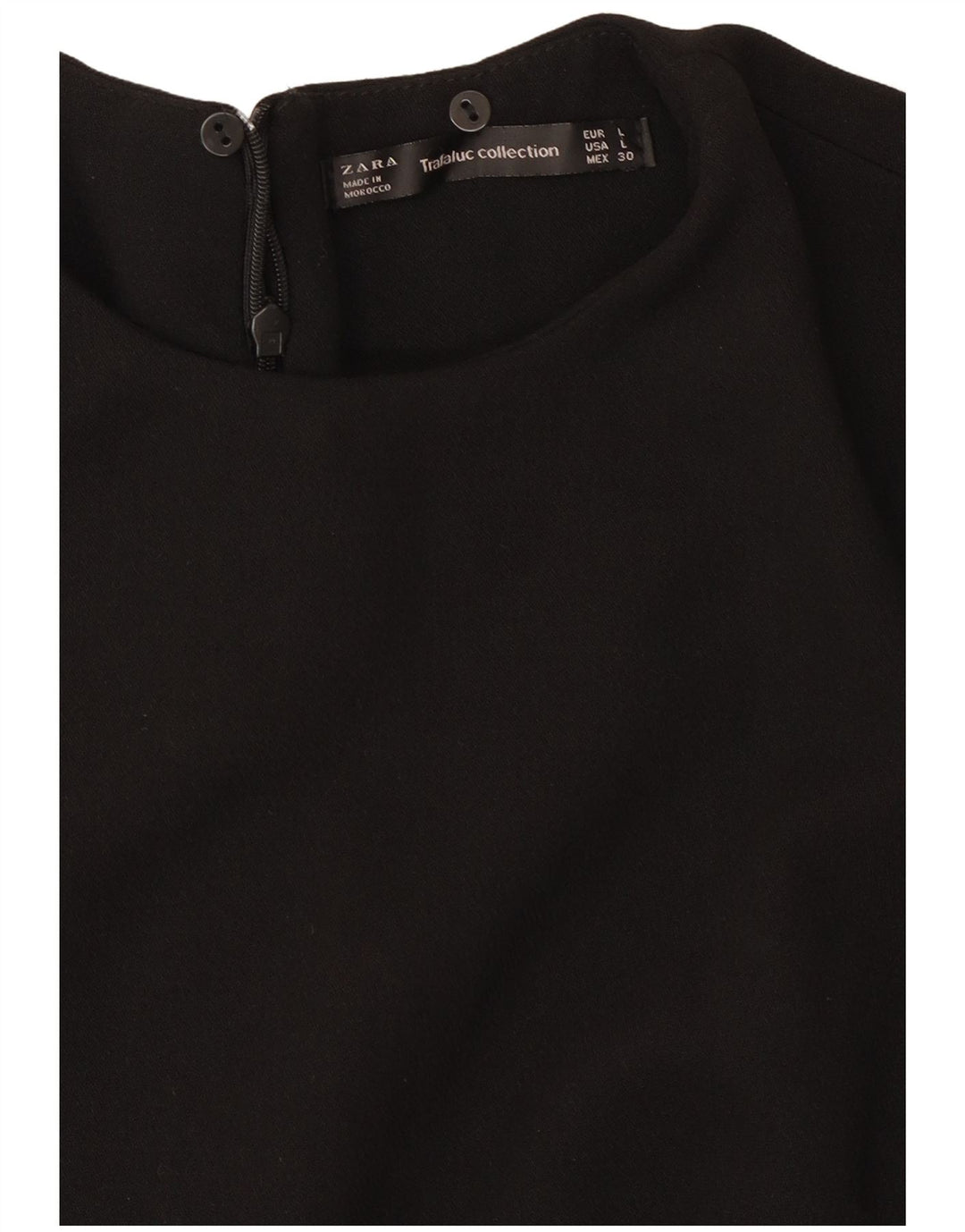 Vestido bainha feminino Zara Reino Unido 14 grande preto