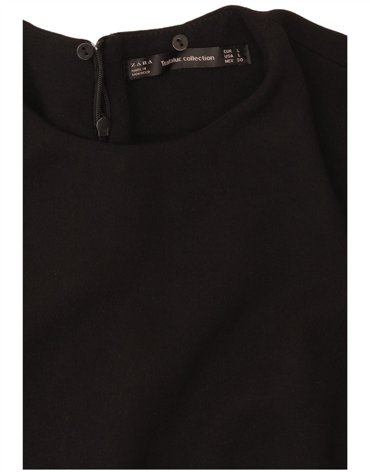 Vestido bainha feminino Zara Reino Unido 14 grande preto