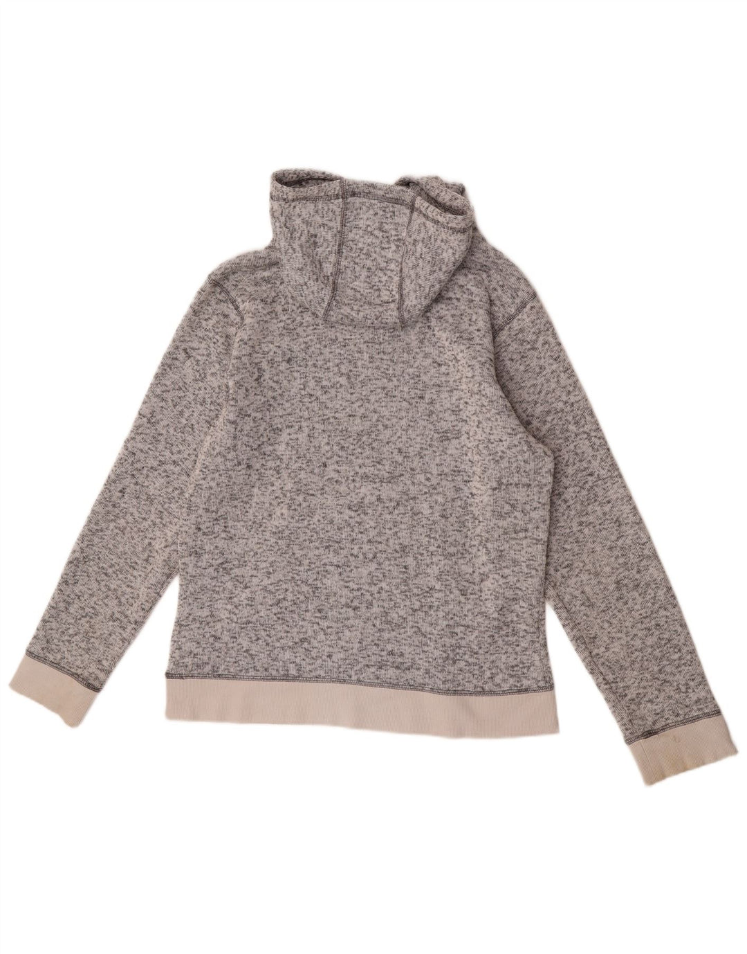 Suéter com capuz masculino Dkny poliéster manchado cinza médio