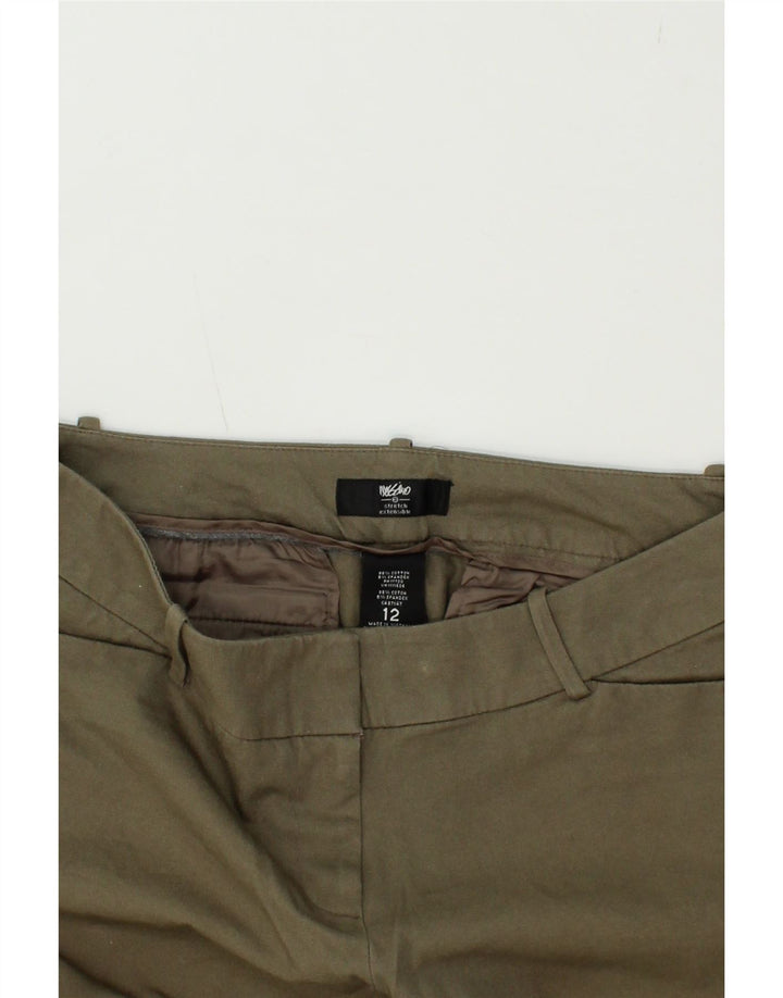 MOSSIMO Womens Stretch Skinny Casual Trousers US 12 Large W34 L30 Khaki Vintage Mossimo and Second-Hand Mossimo from Messina Hembry 