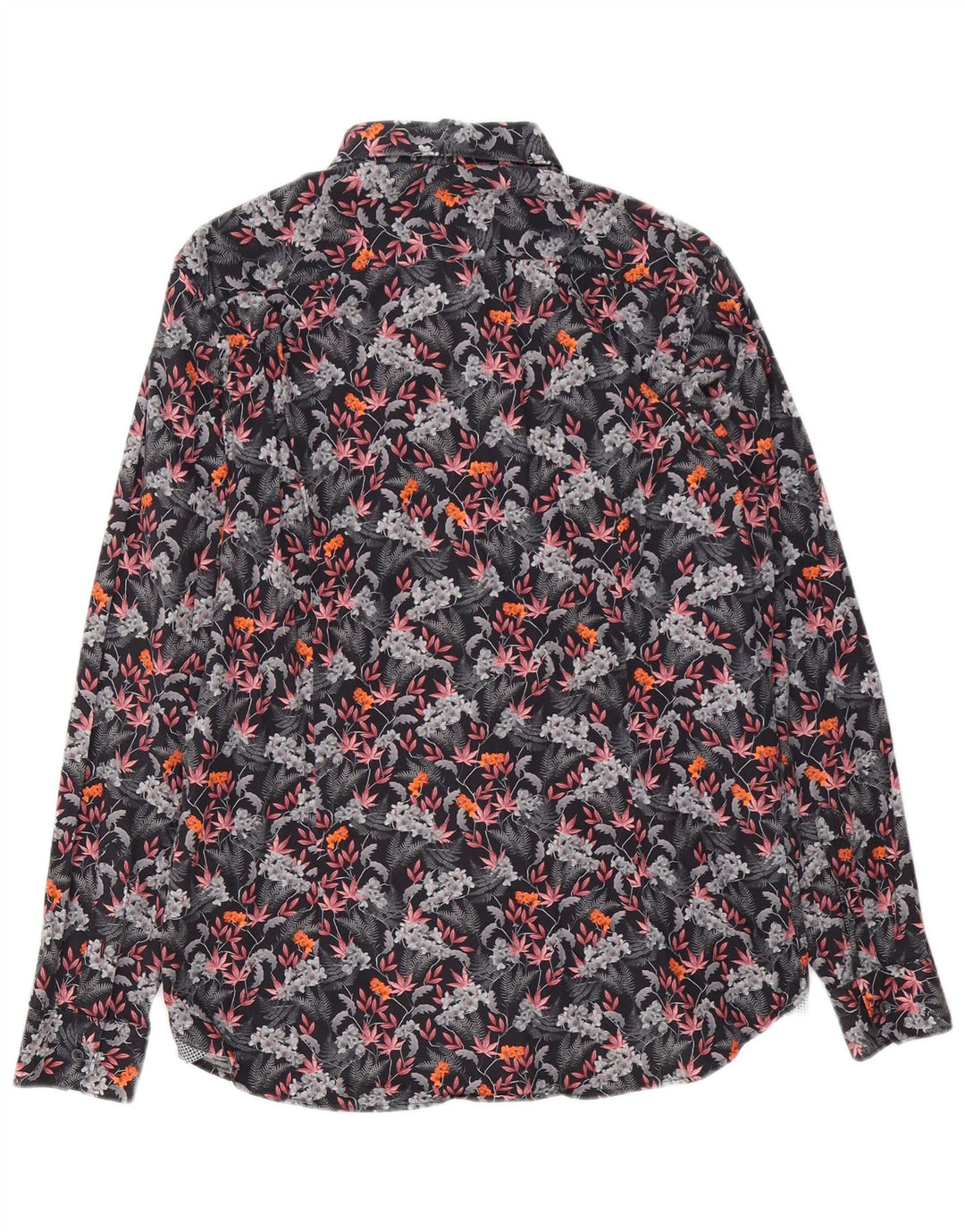 Camisa masculina Ted Baker tamanho 4 grande algodão floral multicolorido