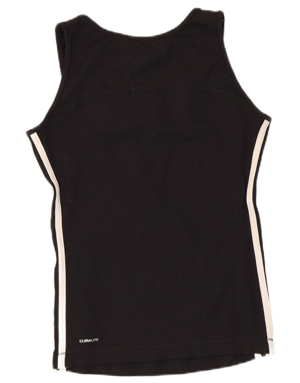 Adidas Womens Climalite Vest Top UK 12 Médio Preto Poliamida