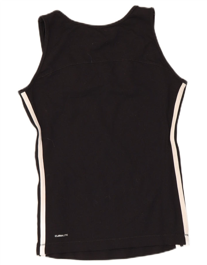Adidas Womens Climalite Vest Top UK 12 Médio Preto Poliamida
