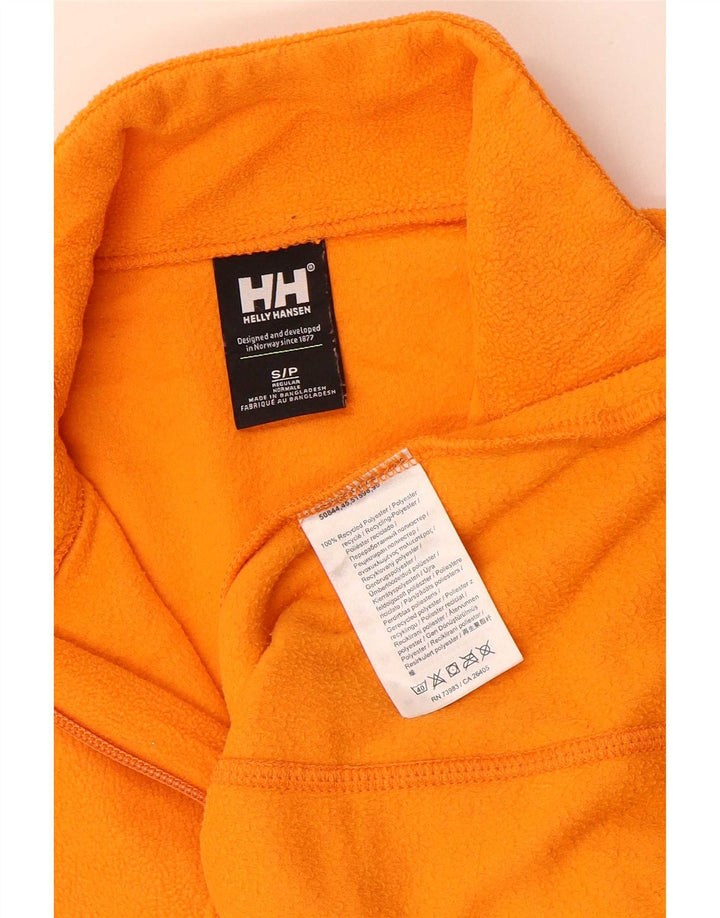 Suéter masculino Helly Hansen com zíper e gola em lã, pequeno, laranja, poliéster