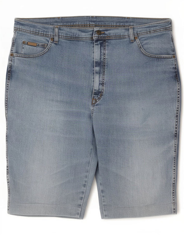 Wrangler masculino Texas Stretch Denim Shorts W44 2XL algodão azul