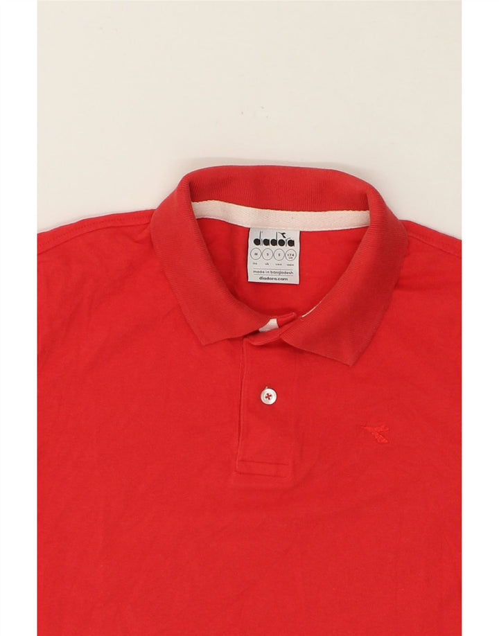 DIADORA Mens Polo Shirt Small Red Cotton Vintage Diadora and Second-Hand Diadora from Messina Hembry 