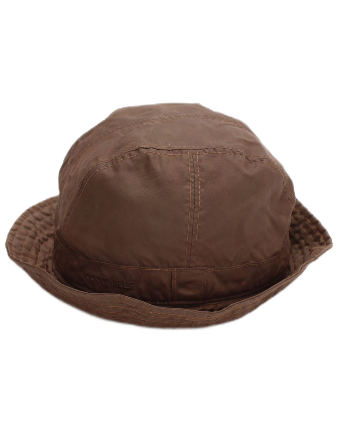 Chapéu balde feminino Coccinelle pequeno poliéster marrom