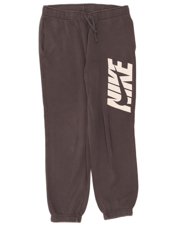 Nike Mens Graphic Calças de treino Joggers cinza médio algodão