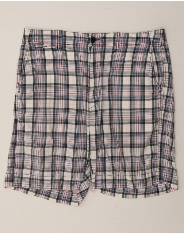 Polo Ralph Lauren Mens Chino Shorts W34 Grande Algodão Xadrez Multicolorido