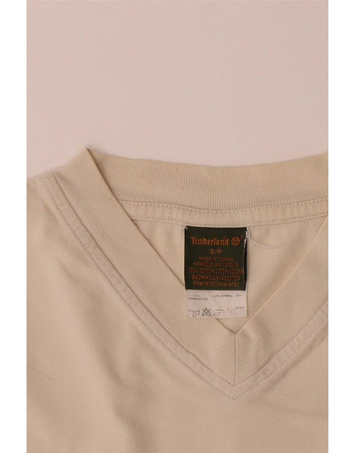 Camiseta masculina Timberland Top pequeno algodão bege