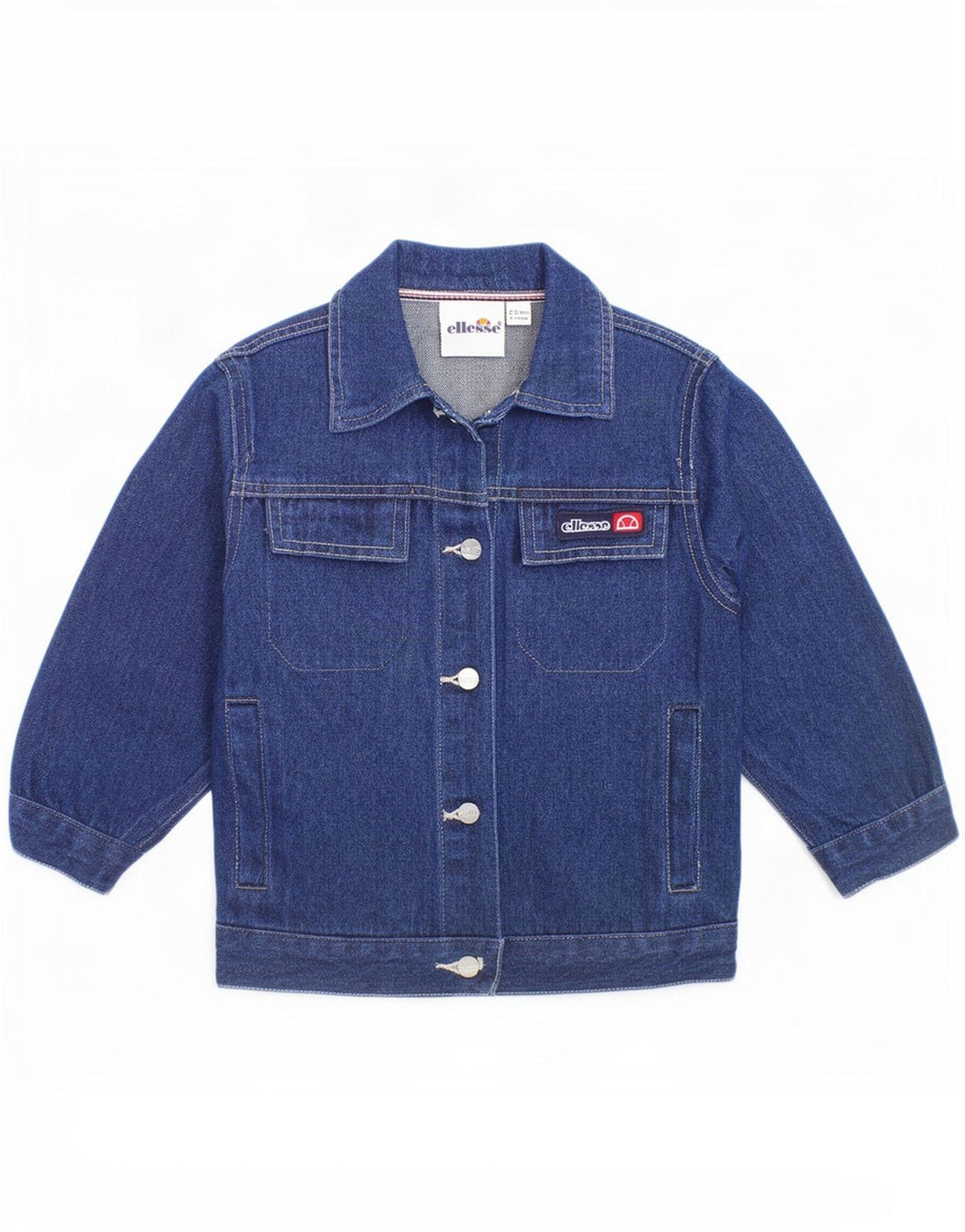 Jaqueta jeans gráfica feminina Ellesse 2-3 anos algodão azul marinho