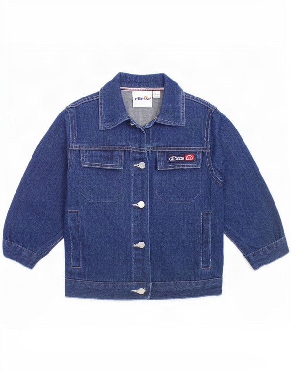 Jaqueta jeans gráfica feminina Ellesse 2-3 anos algodão azul marinho