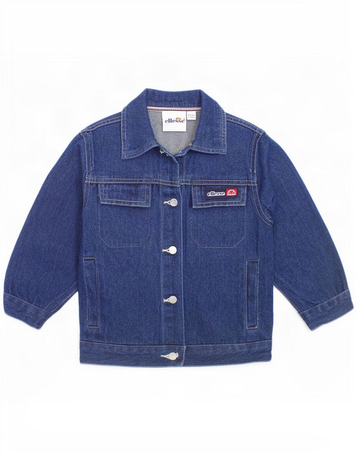 Jaqueta jeans gráfica feminina Ellesse 2-3 anos algodão azul marinho
