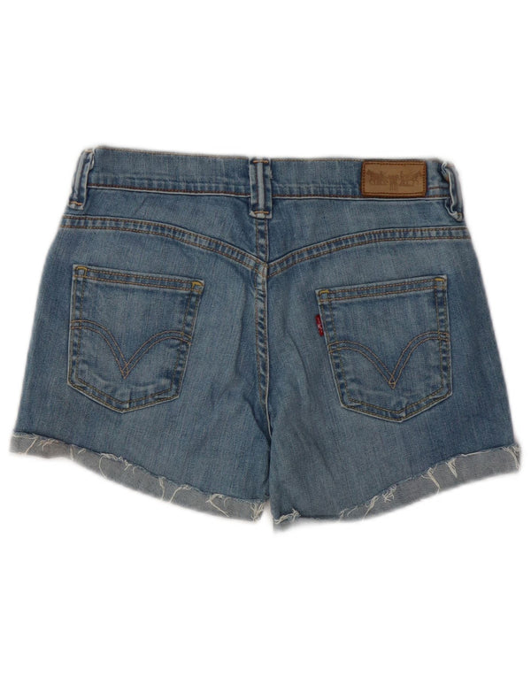 Shorts jeans feminino LEVI'S W28 algodão azul médio