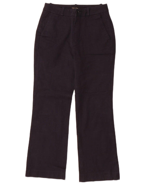 Calça Chino Feminina Bootcut Massimo Dutti UE 36 XS W26 L26 Azul Marinho