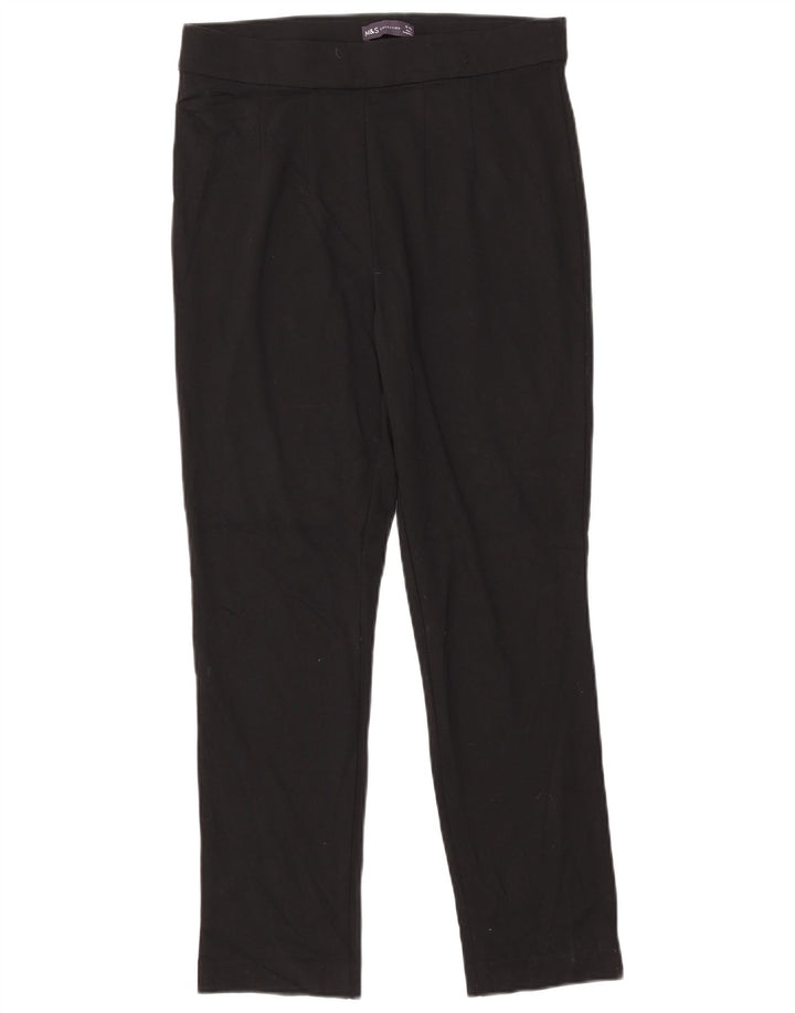 Leggings femininos Marks & Spencer Reino Unido 12 viscose preta média