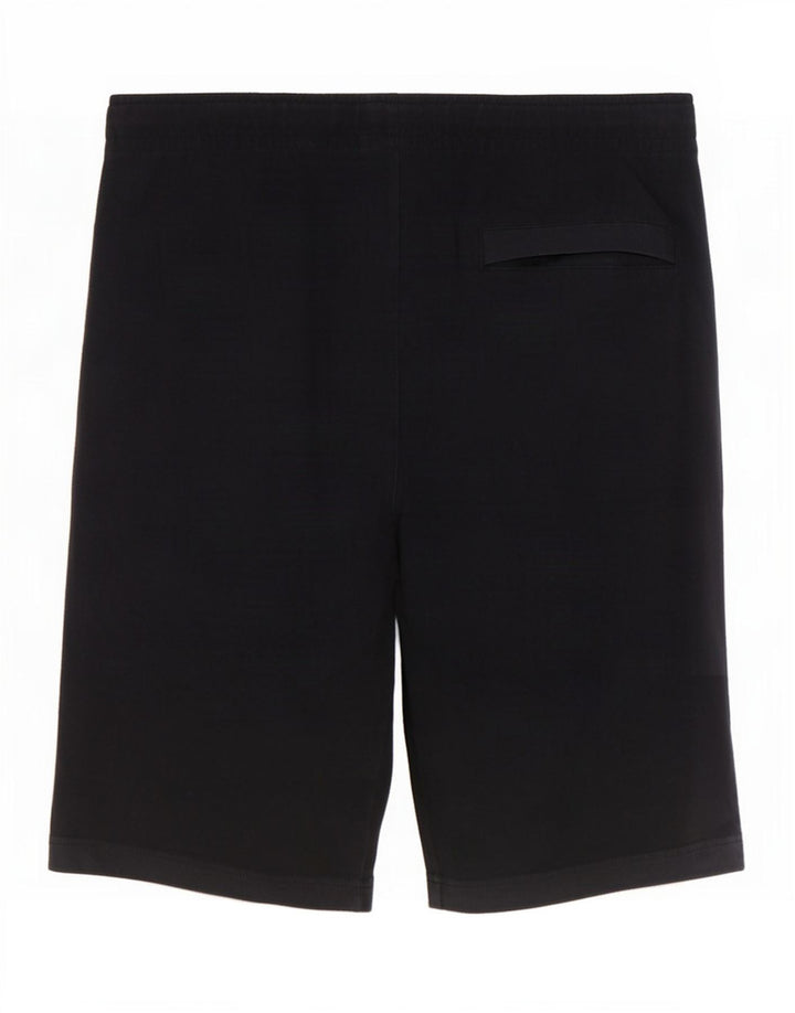 Shorts esportivos masculinos Nike pequenos de algodão preto