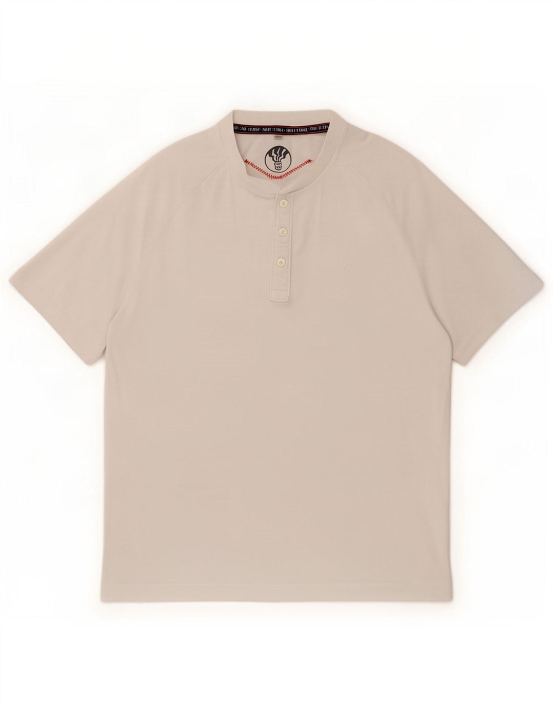 Camiseta masculina Fat Face Top médio algodão branco