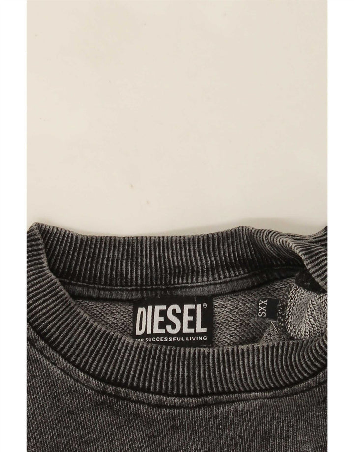 Suéter gráfico masculino Diesel 2XS cinza