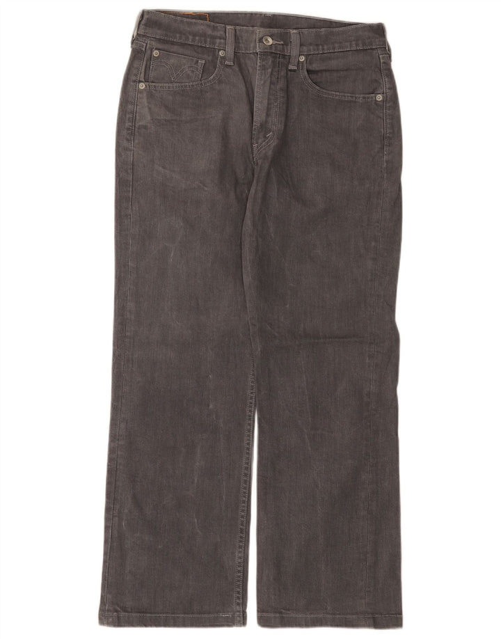 Calça jeans masculina Levi's 506 Straight W32 L28 cinza algodão