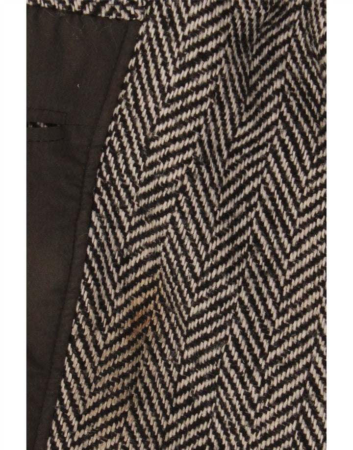 Jaqueta bomber vintage masculina solta IT 48 Viscose Colourblock cinza médio
