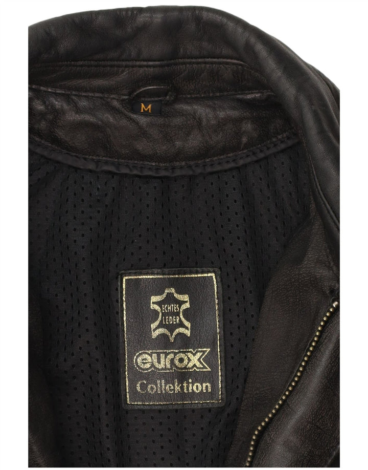 EUROX Mens Harley Davidson Moto Racer Jaqueta Reino Unido 38 Médio Preto