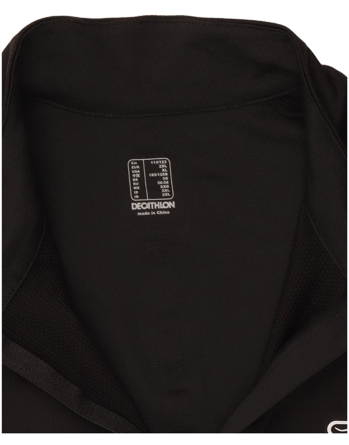 Macacão masculino Decathlon com zíper e gola alta XL preto colorblock