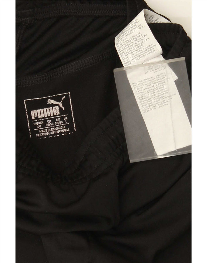 Calça de treino masculina Puma Joggers grande poliéster preto