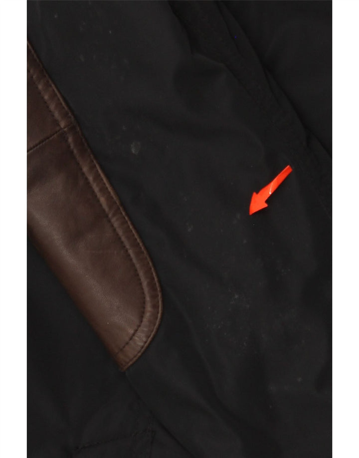 Jaqueta utilitária masculina BARBOUR UK 40 grande poliéster preto