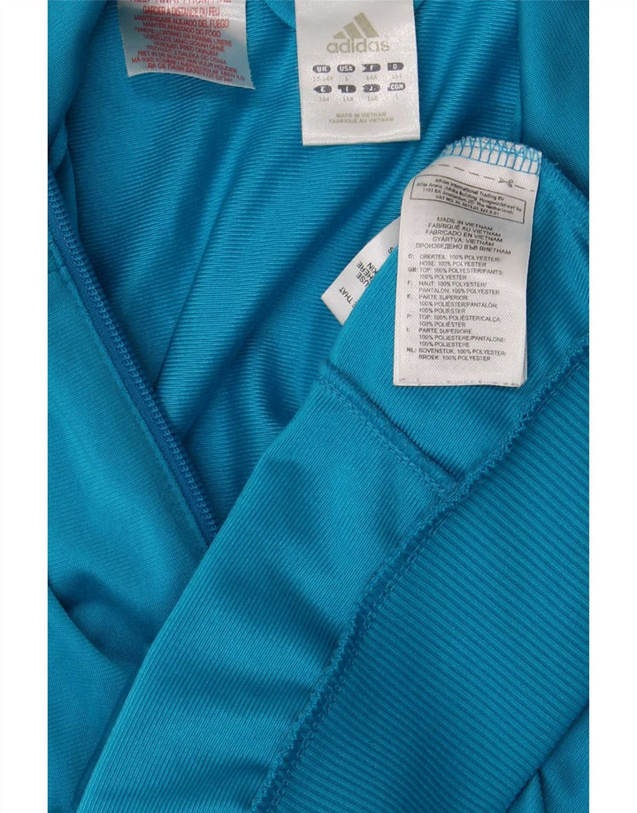 Jaqueta Adidas Meninos Treino Top 13-14 Anos Azul Colorblock Poliéster