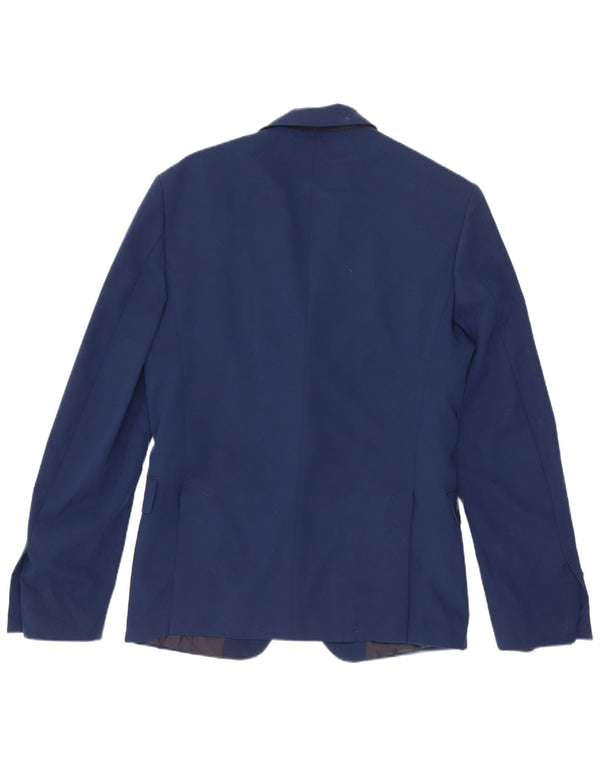 Jaqueta blazer masculina Zara com 2 botões EU 44 XS azul marinho