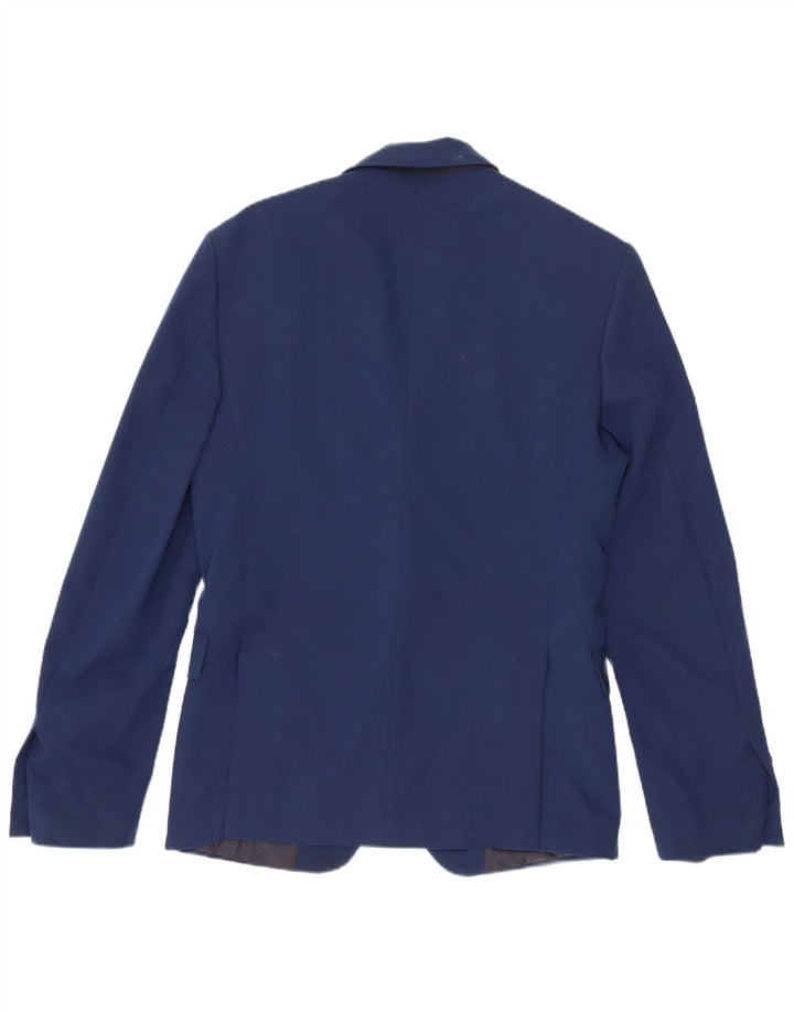 Jaqueta blazer masculina Zara com 2 botões EU 44 XS azul marinho